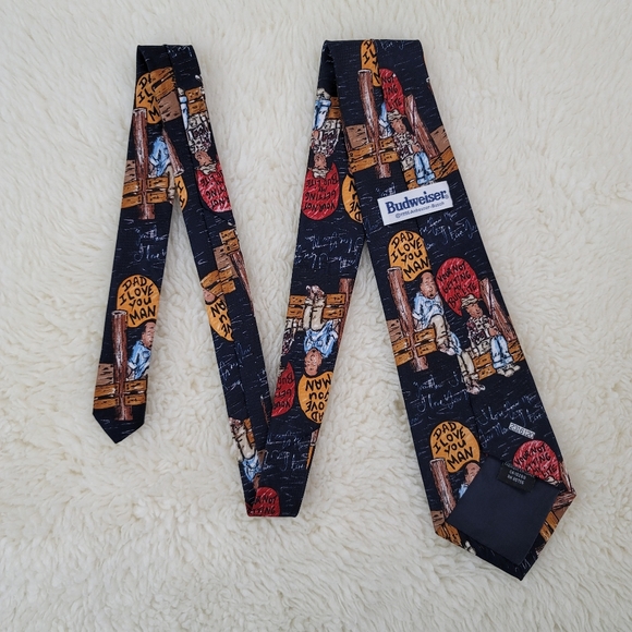 Vtg Budweiser YOUR NOT GETTING MY BUD LITE Tie - Picture 8 of 12